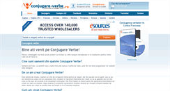 Desktop Screenshot of conjugare-verbe.ro