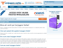 Tablet Screenshot of conjugare-verbe.ro